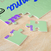 Puzzle Word Cloud Nom de famille personnalisé (Côté)