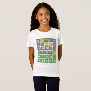 Puzzle Wordle "Miami Beach" T-shirt 4
