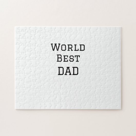 Puzzle World best DAD PÈRE ajouter nom texte sport (Horizontal)