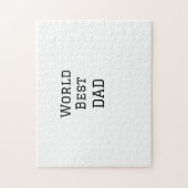 Puzzle World best DAD PÈRE ajouter nom texte sport (Vertical)
