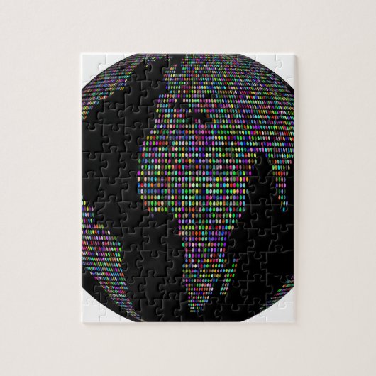 Puzzle world earth planet globe (Vertical)