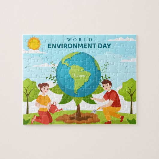 Puzzle World Environment Day Tree Planting (Horizontal)