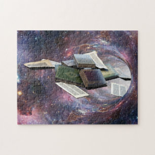 Puzzle Wormhole de livre
