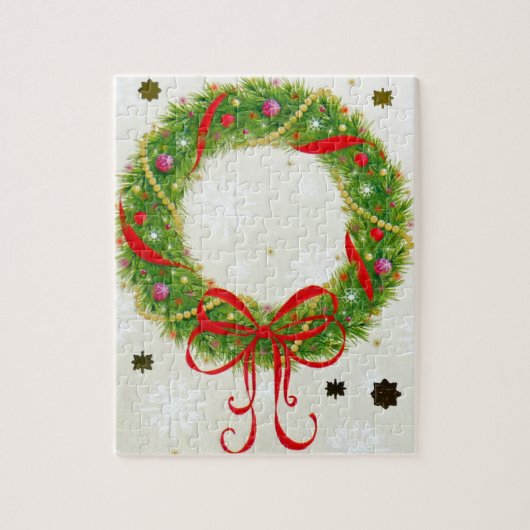 Puzzle Wreath de Noël (Vertical)