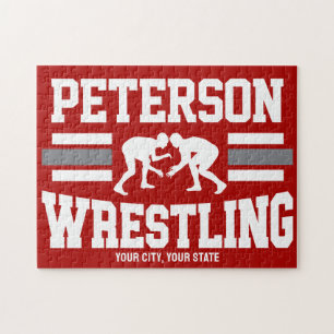 Puzzle Wrestler AJOUTER LE NOM École Athlète Équipe de lu