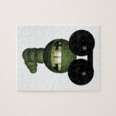 Puzzle Wurm mit Sonnenbrille (Horizontal)