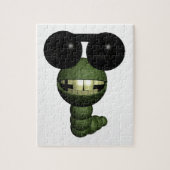 Puzzle Wurm mit Sonnenbrille (Vertical)