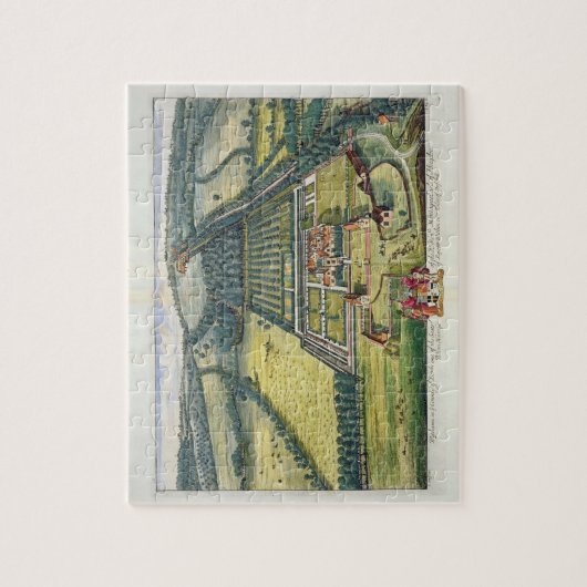 Puzzle Wytham dans le comté de Berkshire a gravé par Joha (Vertical)