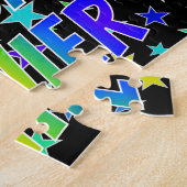 Puzzle "XAVIER" Prénom, Amusant "HEUREUX ANNIVERSAIRE" (Côté)