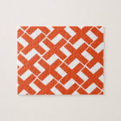 Puzzle Xs orange et blanc (Horizontal)