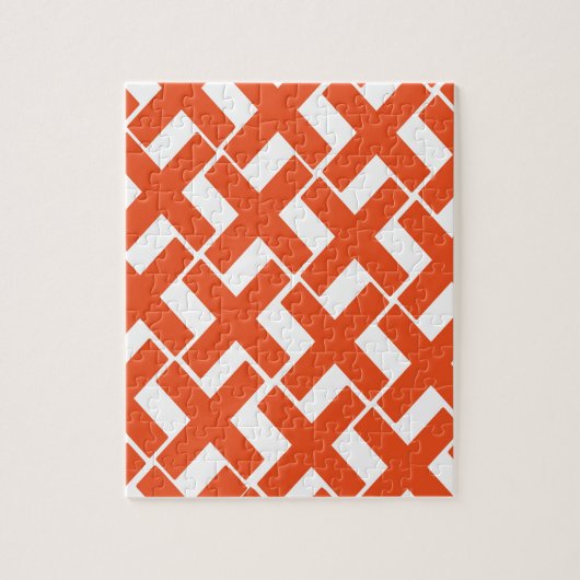 Puzzle Xs orange et blanc (Vertical)