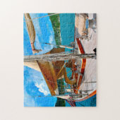 Puzzle Yachts de voile d'Antigua. (Vertical)