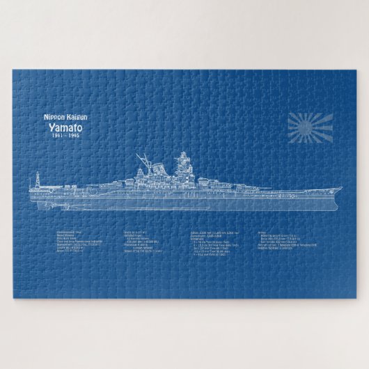 Puzzle Yamato - Plan de plan d'expédition ABD (Horizontal)