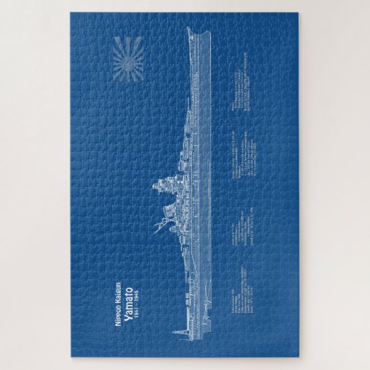 Puzzle Yamato - Plan de plan d'expédition ABD (Vertical)