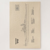 Puzzle Yamato - Plan directeur des navires SD (Vertical)