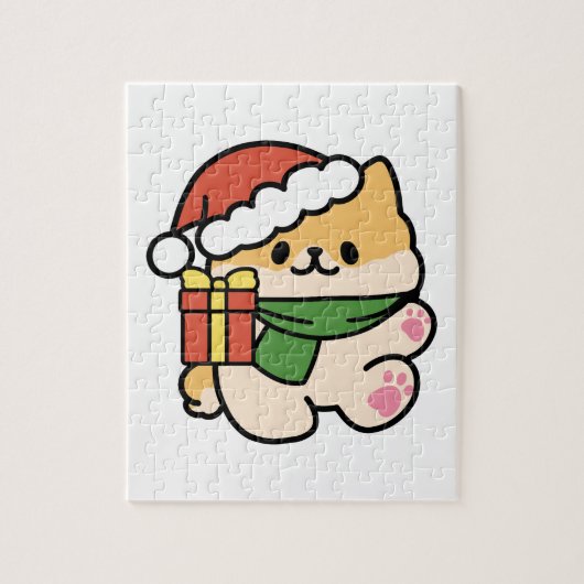 Puzzle Yappy Howlidays - Jote Christmas Dog Cartoon (Vertical)