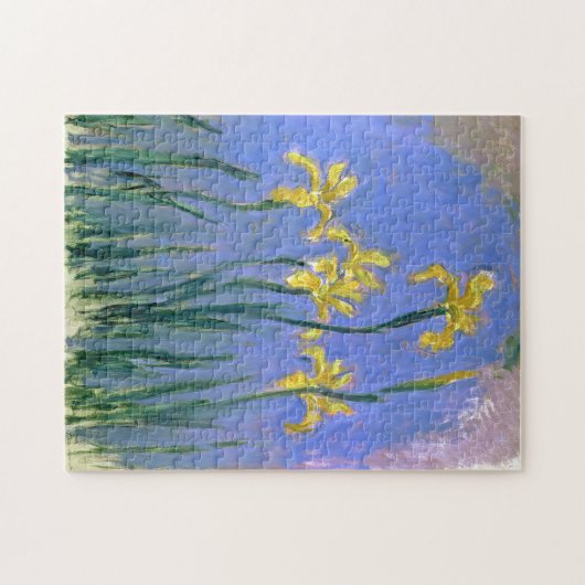 Puzzle Yellow Irises Claude Monet Fine Art (Horizontal)