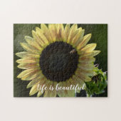 Puzzle Yellow Sunflower with Bee Source d'inspiration (Horizontal)