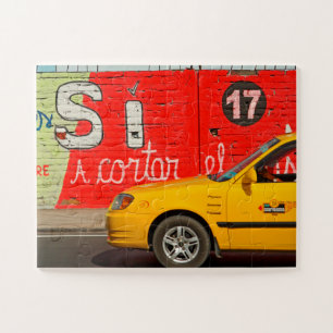 Puzzle Yellow taxi & graffiti, Ecuador