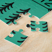 Puzzle Yellowstone National Park Retro Wyoming USA Bison (Côté)