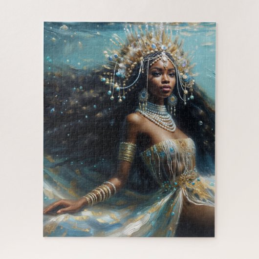 Puzzle Yemaya Under Water Orisha Art (Vertical)