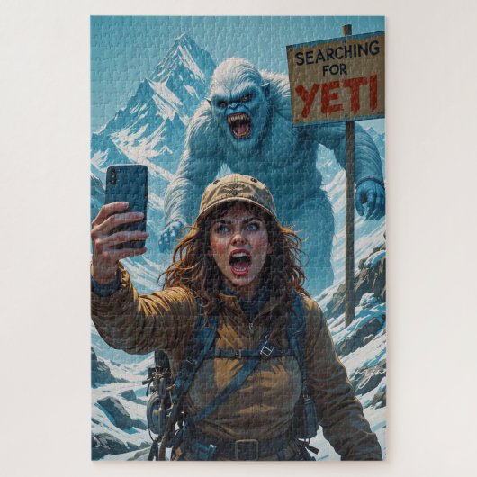 Puzzle Yeti Bigfoot Sasquatch Selfie Mont Everest (Vertical)