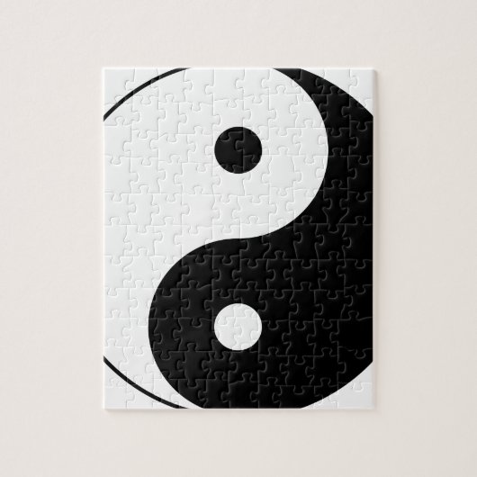 Puzzle Yin et yang (yin-yang, yin yang, 陰 陽). (Vertical)