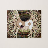 Puzzle Yin Yang Arbre de vie Tan (Horizontal)