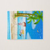 Puzzle Yoga et plage (Horizontal)
