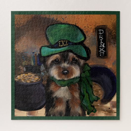 Puzzle Yorkie Poo (Vertical)