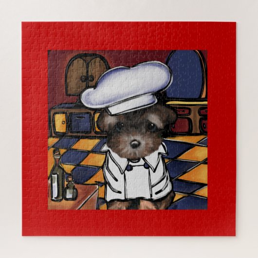 Puzzle Yorkie Poo (Vertical)