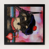 PUZZLE YORKIE POO ARTISTE À PARIS (Horizontal)