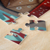 Puzzle Yorkipod Chien avec des cadeaux de Noël cheminée (Côté)