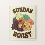 Puzzle Yorkshire Pudding Sunday Roast Royaume-Uni<br><div class="desc">Le design présente une illustration originale d'un délicieux dîner britannique au rôti du dimanche, composé de pudding Yorkshire, de boeuf rôti, de pommes de terre, de farce, de légumes et de sauce. Cette illustration est également disponible sur d'autres produits. De nombreuses autres illustrations de la cuisine britannique sont également disponibles...</div>