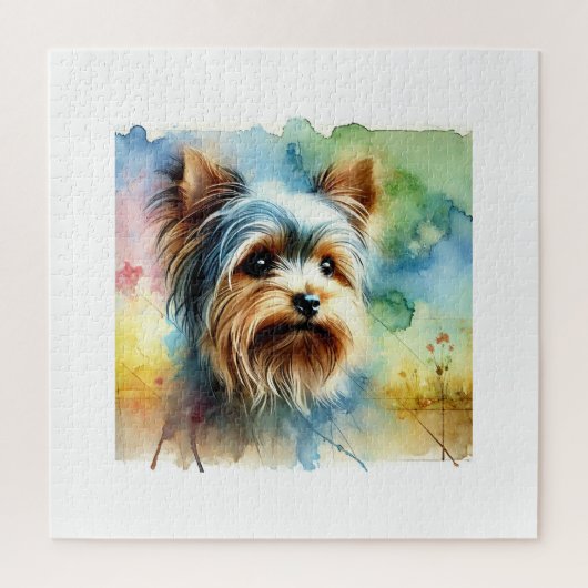 Puzzle Yorkshire Terrier 080724AREF106 - Watercolor (Vertical)