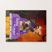 Puzzle yorkshire terrier Chien dans Halloween Camion (Horizontal)