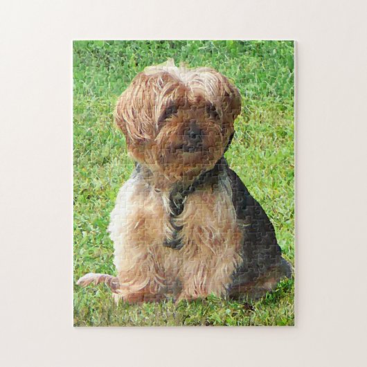 Puzzle Yorkshire Terrier dans Park (Vertical)