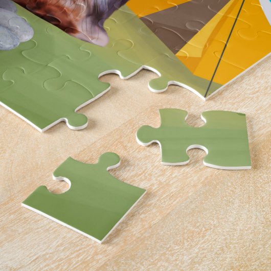 Puzzle Yorkshire Terrier Dog Camping (Côté)