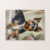 Puzzle Yorkshire Terrier mignon chien (Horizontal)