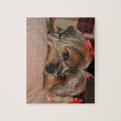 Puzzle Yorkshire Terrier mignon Yorkie avec les arcs (Vertical)