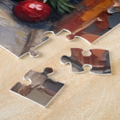 Puzzle Yorkshire Terrier Peeking from Christmas Stocking (Côté)