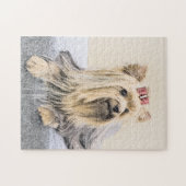 Puzzle Yorkshire Terrier Peinture - Cute Original Chien A (Horizontal)