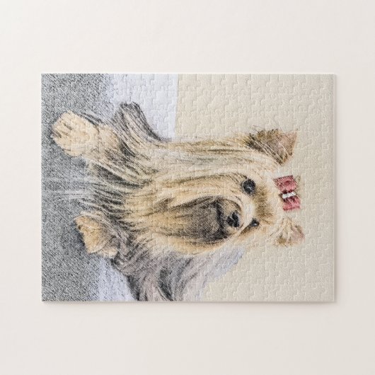 Puzzle Yorkshire Terrier Peinture - Cute Original Chien A (Horizontal)