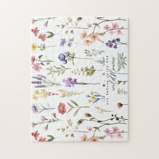 Puzzle You Belong Among the Wildflowers  (Vertical)