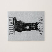 Puzzle You Look Familiar Witches Black Cat (Horizontal)