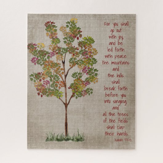 Puzzle You will go out with Joy Isaiah 55 verse (Vertical)