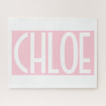 Puzzle Your | Bold White Text on Light Pink<br><div class="desc">La catching et la modernité.</div>