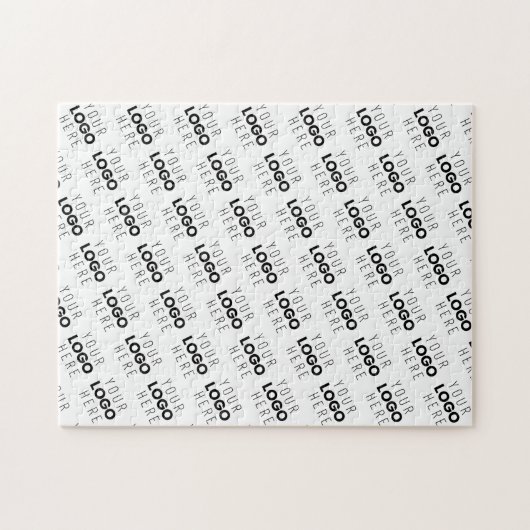 Puzzle Your Logo Simple Repeating Diagonal Pattern (Horizontal)