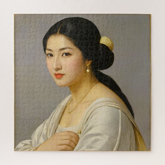 Puzzle "Yuki Mori" Portrait de femme aux beaux-arts (Vertical)