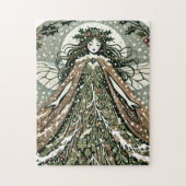 Puzzle Yule Goddess Winter Solstice (Vertical)